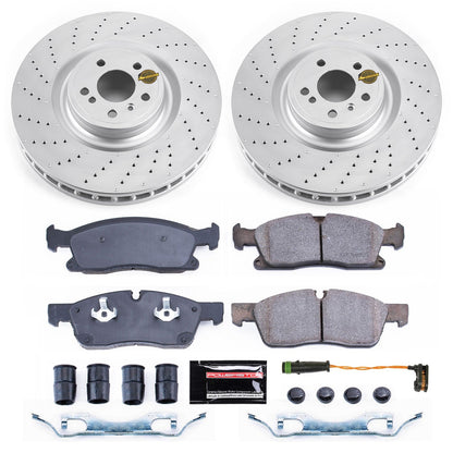 PowerStop Front Z23 Coated Brake Kit | Mercedes-Benz GL450 (13-16) (CRK6899)