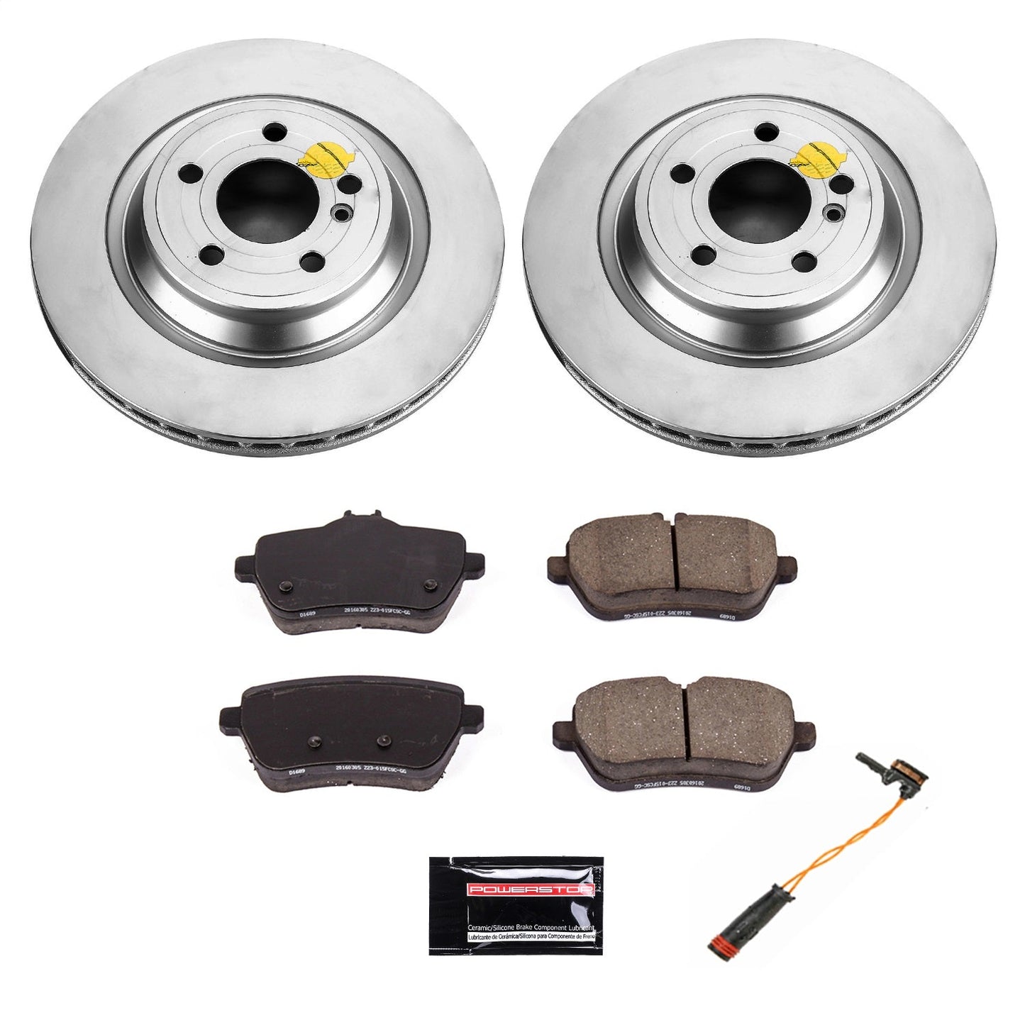 PowerStop Rear Z23 Evolution Sport Coated Brake Kit | Mercedes-Benz SL400 (15-16) (CRK6904)