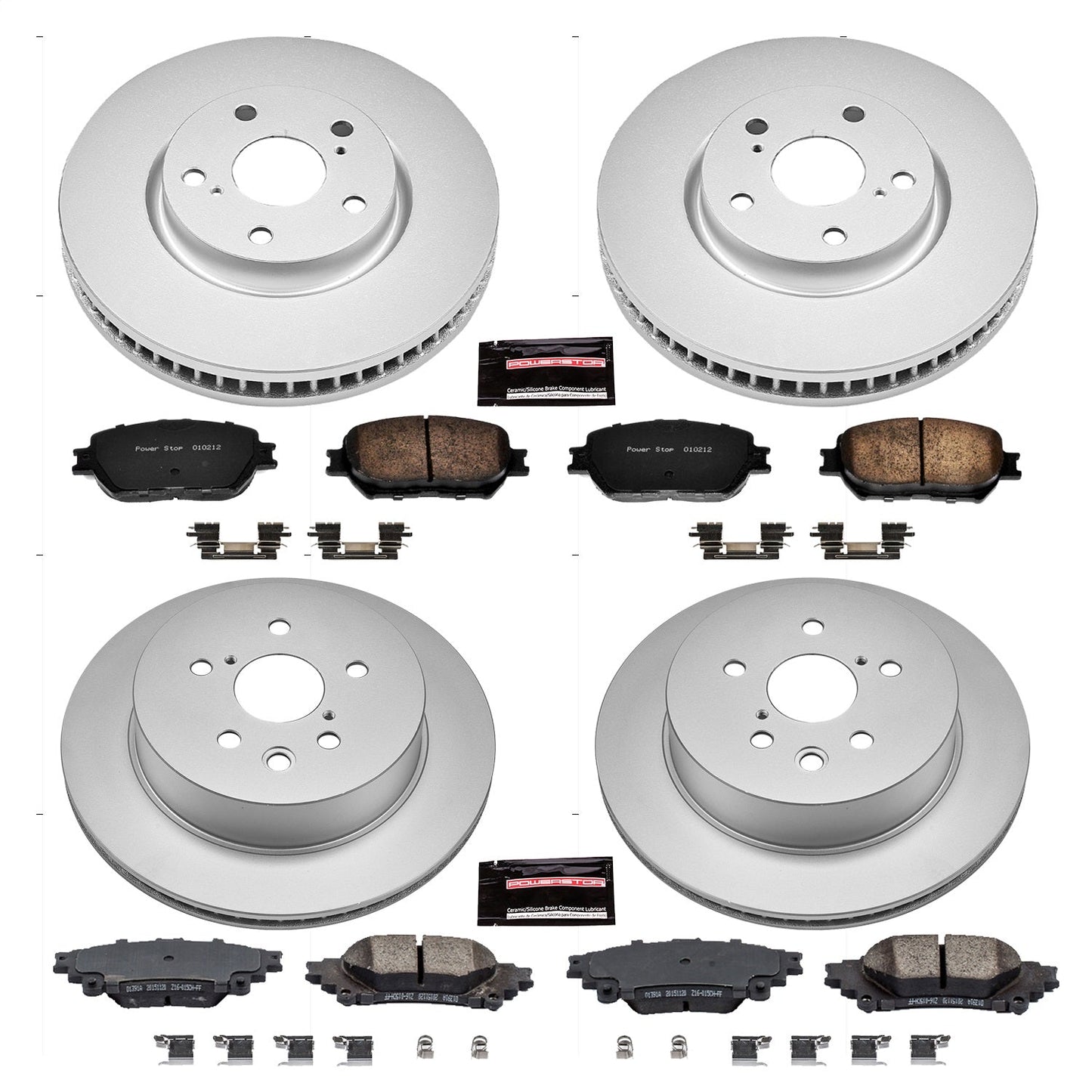 PowerStop Front & Rear Z17 Evolution Geomet Coated Brake Kit | Lexus IS250 (14-15) (CRK6927)