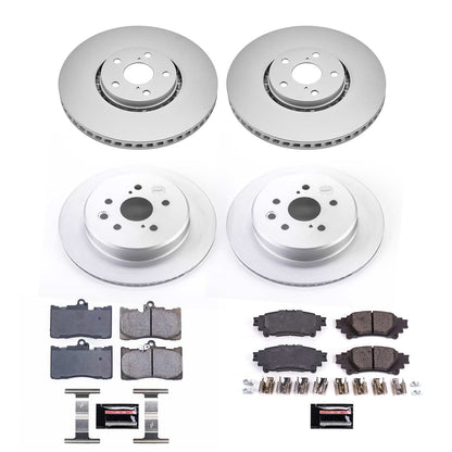 PowerStop Front & Rear Z17 Evolution Geomet Coated Brake Kit | Lexus IS350 (14-15) (CRK6929)