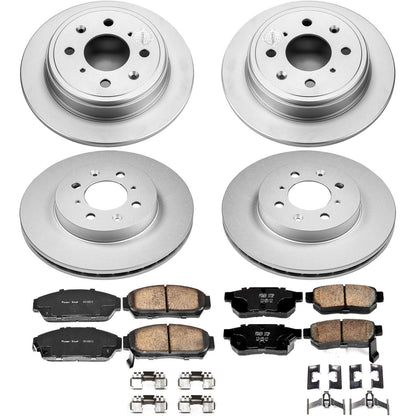 PowerStop Front & Rear Z17 Evolution Geomet Coated Brake Kit | Acura Integra (94-01) (CRK693)