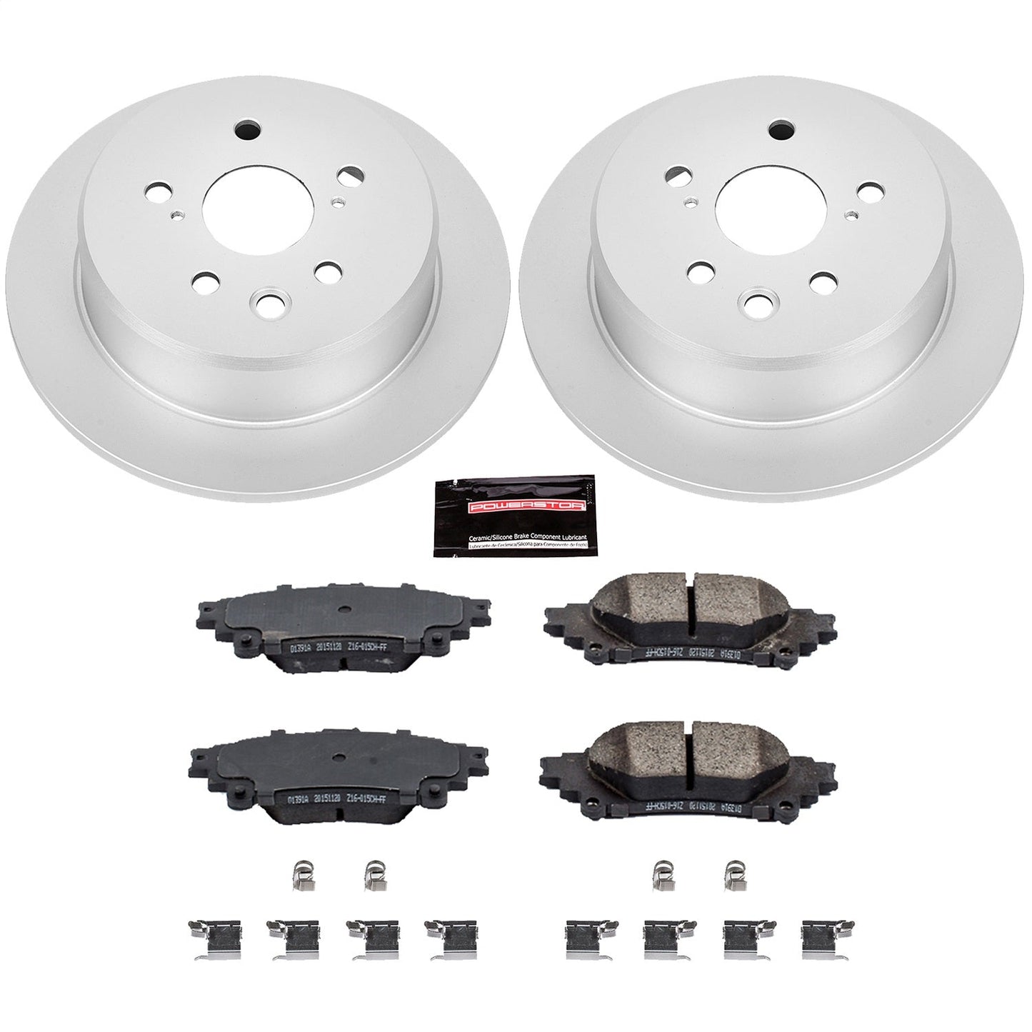 PowerStop Rear Z17 Evolution Geomet Coated Brake Kit | Lexus IS250 (14-15) (CRK6930)