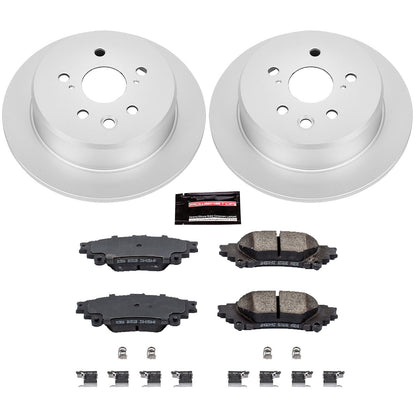 PowerStop Rear Z17 Evolution Geomet Coated Brake Kit | Lexus IS250 (14-15) (CRK6930)