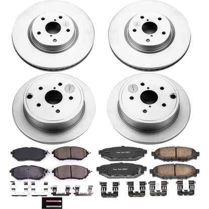 PowerStop Front & Rear Z17 Evolution Geomet Coated Brake Kit | Subaru WRX (15-19) (CRK6932)