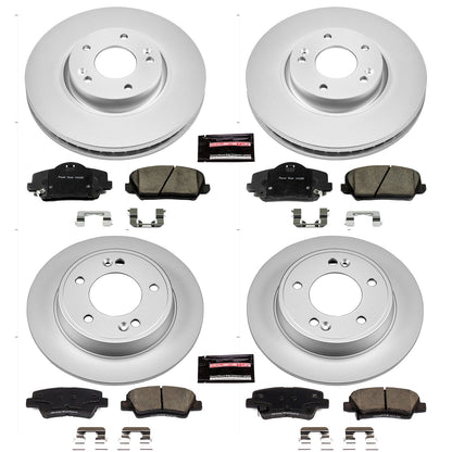 PowerStop Front & Rear Z17 Evolution Geomet Coated Brake Kit | Kia Forte5 (14-17) (CRK6934)