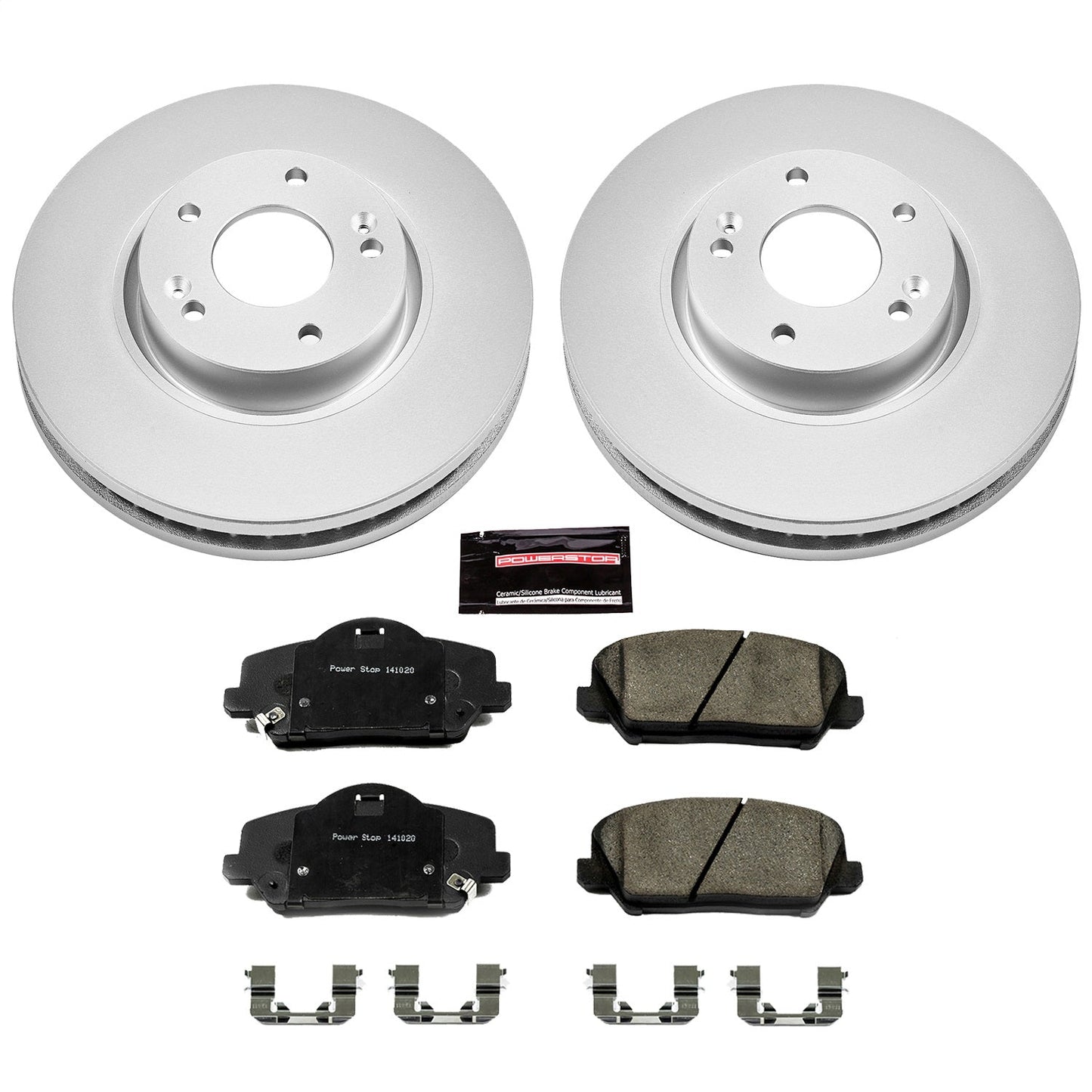 PowerStop Front Z17 Evolution Geomet Coated Brake Kit | Kia Forte5 (14-17) (CRK6935)