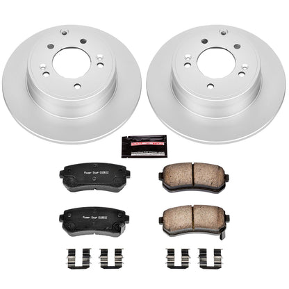 PowerStop Rear Z17 Evolution Geomet Coated Brake Kit | Hyundai Sonata (15) (CRK6936)