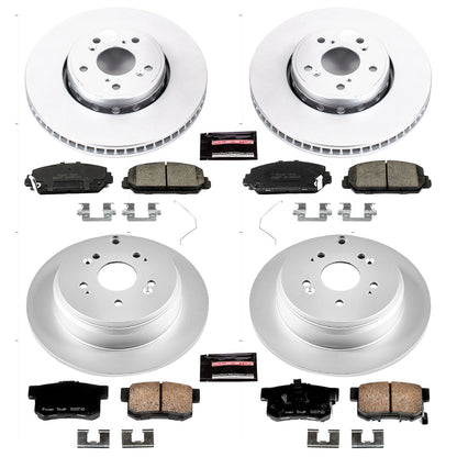 PowerStop Front & Rear Z17 Evolution Geomet Coated Brake Kit | Acura RDX (13-18) (CRK6939)