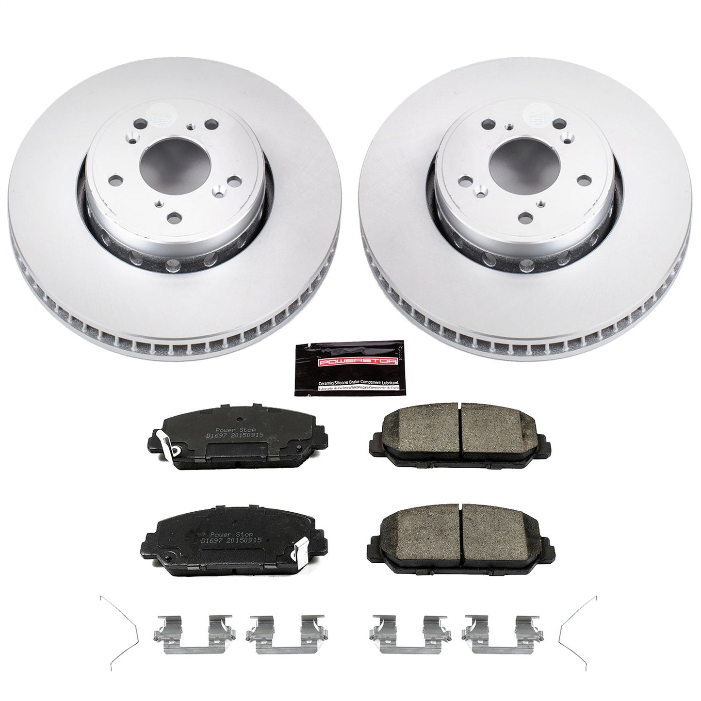 PowerStop Front Z17 Evolution Geomet Coated Brake Kit | Acura ILX (16) (CRK6940)