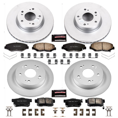 PowerStop Front & Rear Z17 Evolution Geomet Coated Brake Kit | Acura ILX 2013 (CRK6942)