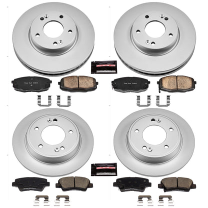 PowerStop Front & Rear Z17 Evolution Geomet Coated Brake Kit | Kia Soul (14-16) (CRK6945)