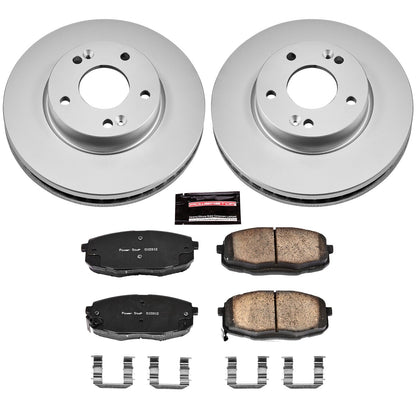PowerStop Front Z17 Evolution Geomet Coated Brake Kit | Kia Soul (14-16) (CRK6946)