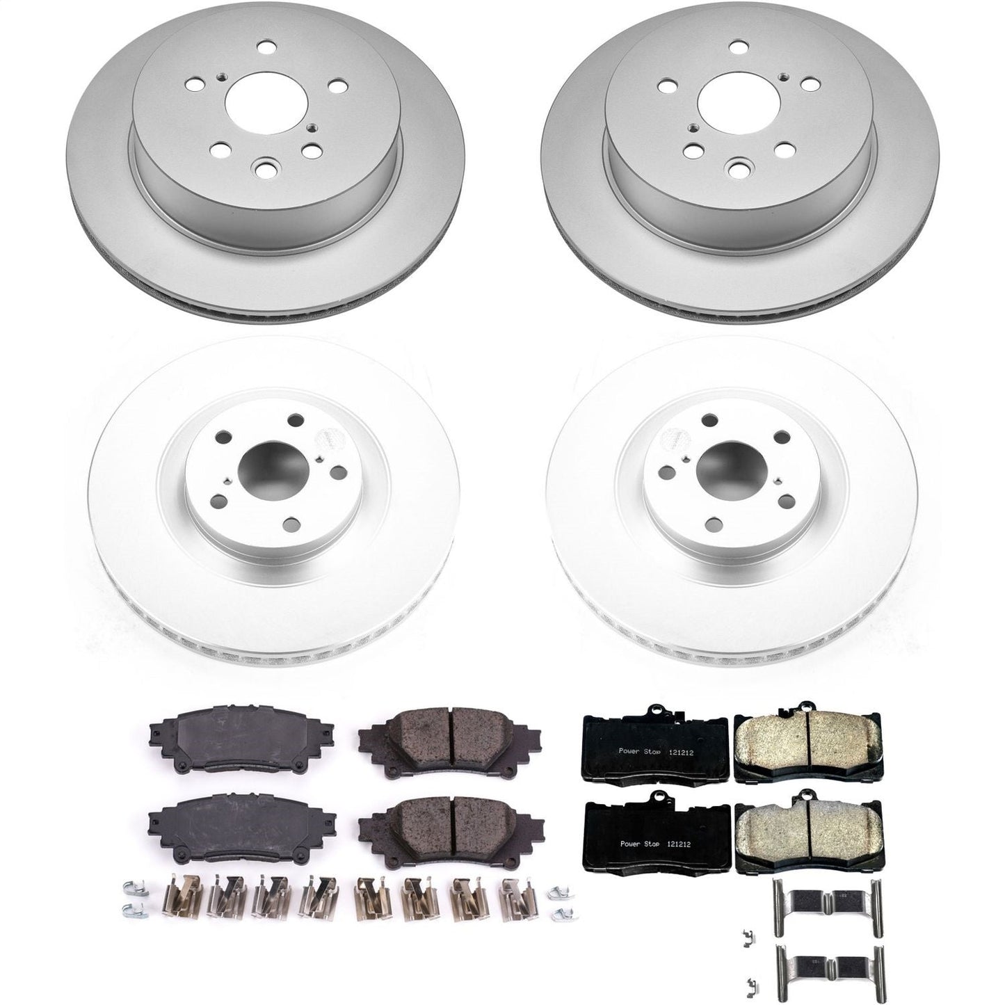 PowerStop Front & Rear Z17 Evolution Geomet Coated Brake Kit | Lexus IS350 (14-15) (CRK6947)