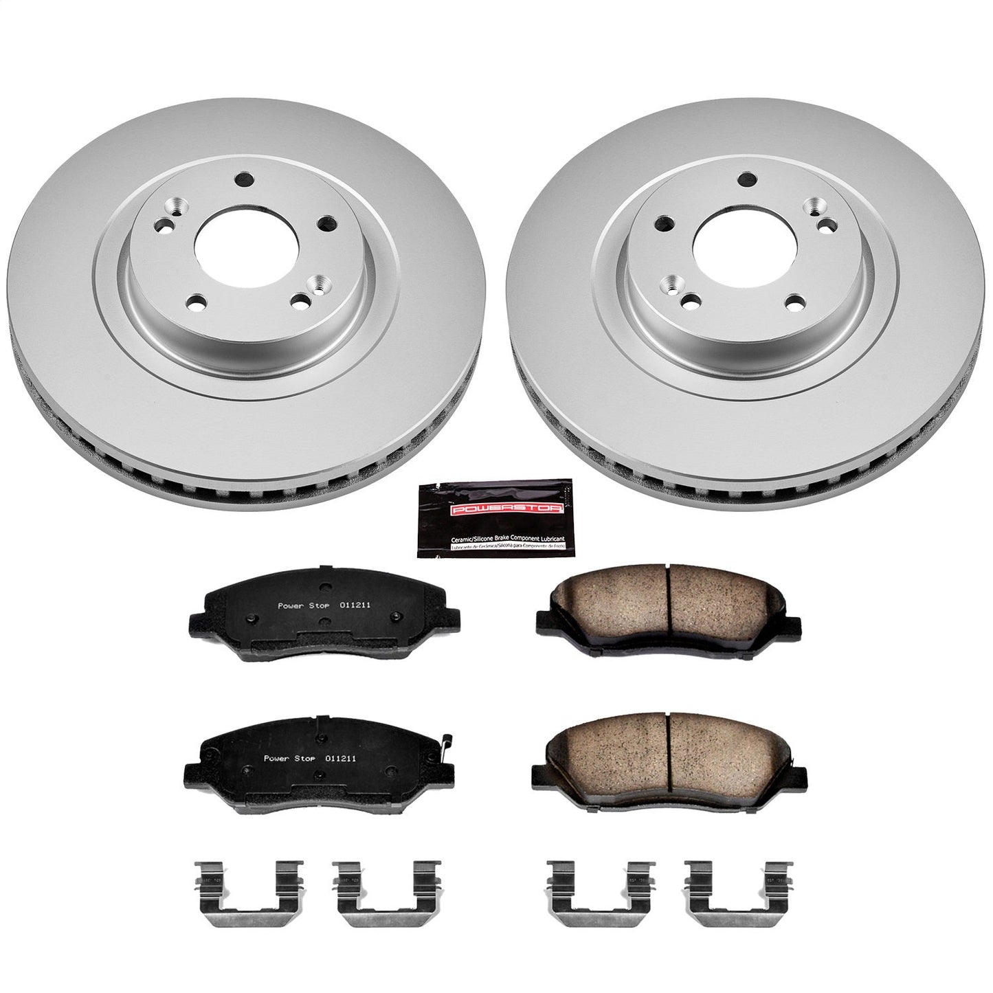 PowerStop Front Z17 Evolution Geomet Coated Brake Kit | Hyundai Santa Fe (13-16) (CRK6951)