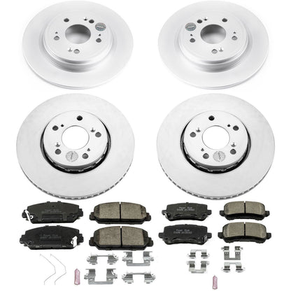 PowerStop Front & Rear Z17 Evolution Geomet Coated Brake Kit | Acura RLX (14-19) (CRK6954)