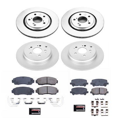 PowerStop Front & Rear Z17 Evolution Geomet Coated Brake Kit | Honda Odyssey (15-17) (CRK6958)