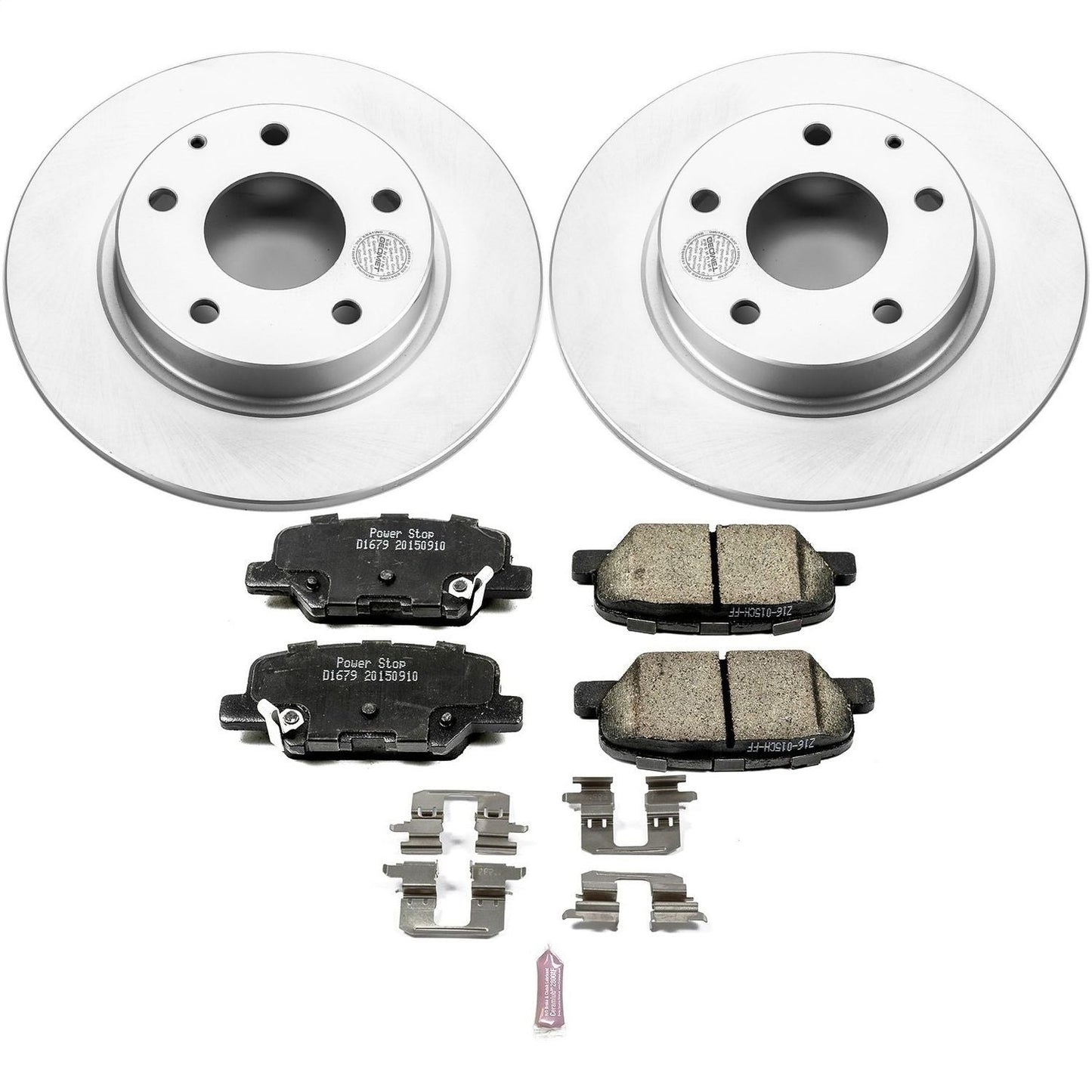 PowerStop Rear Z17 Evolution Geomet Coated Brake Kit | Mazda 3 (14-16) (CRK6962)