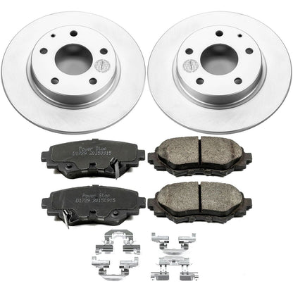 PowerStop Rear Z17 Evolution Geomet Coated Brake Kit | Mazda 3 (14-16) (CRK6963)