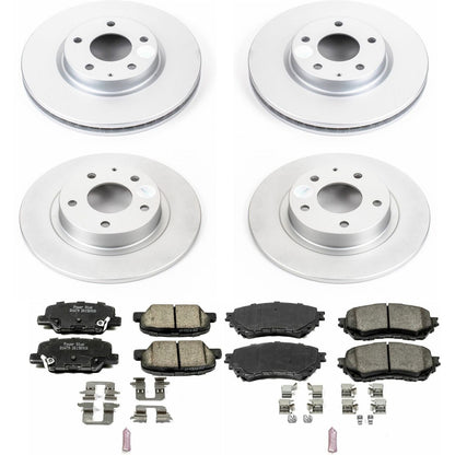 PowerStop Front & Rear Z17 Evolution Geomet Coated Brake Kit | Mazda 6 (14-15) (CRK6966)