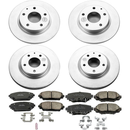 PowerStop Front & Rear Z17 Evolution Geomet Coated Brake Kit | Mazda 3 (14-16) (CRK6970)