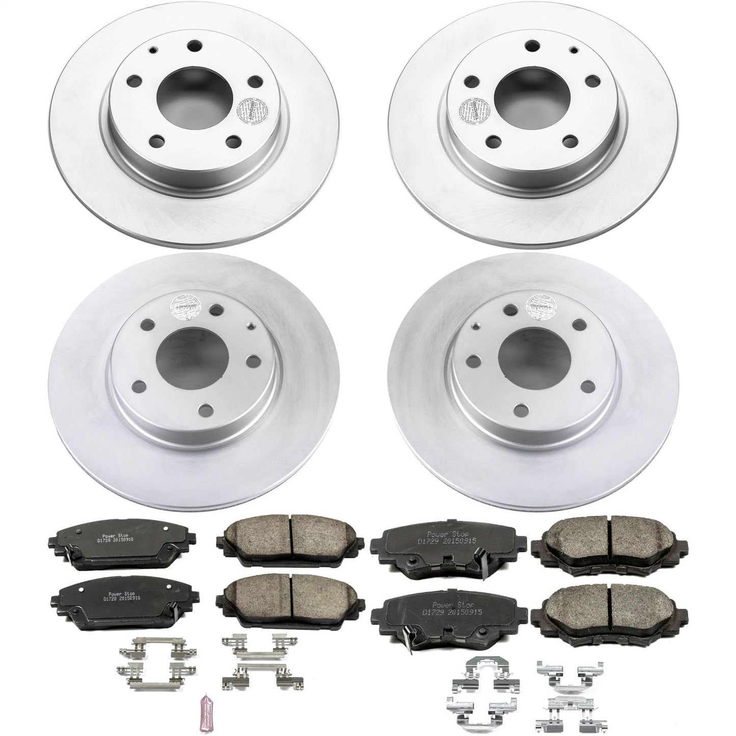 PowerStop Front & Rear Z17 Evolution Geomet Coated Brake Kit | Mazda 3 (14-16) (CRK6972)