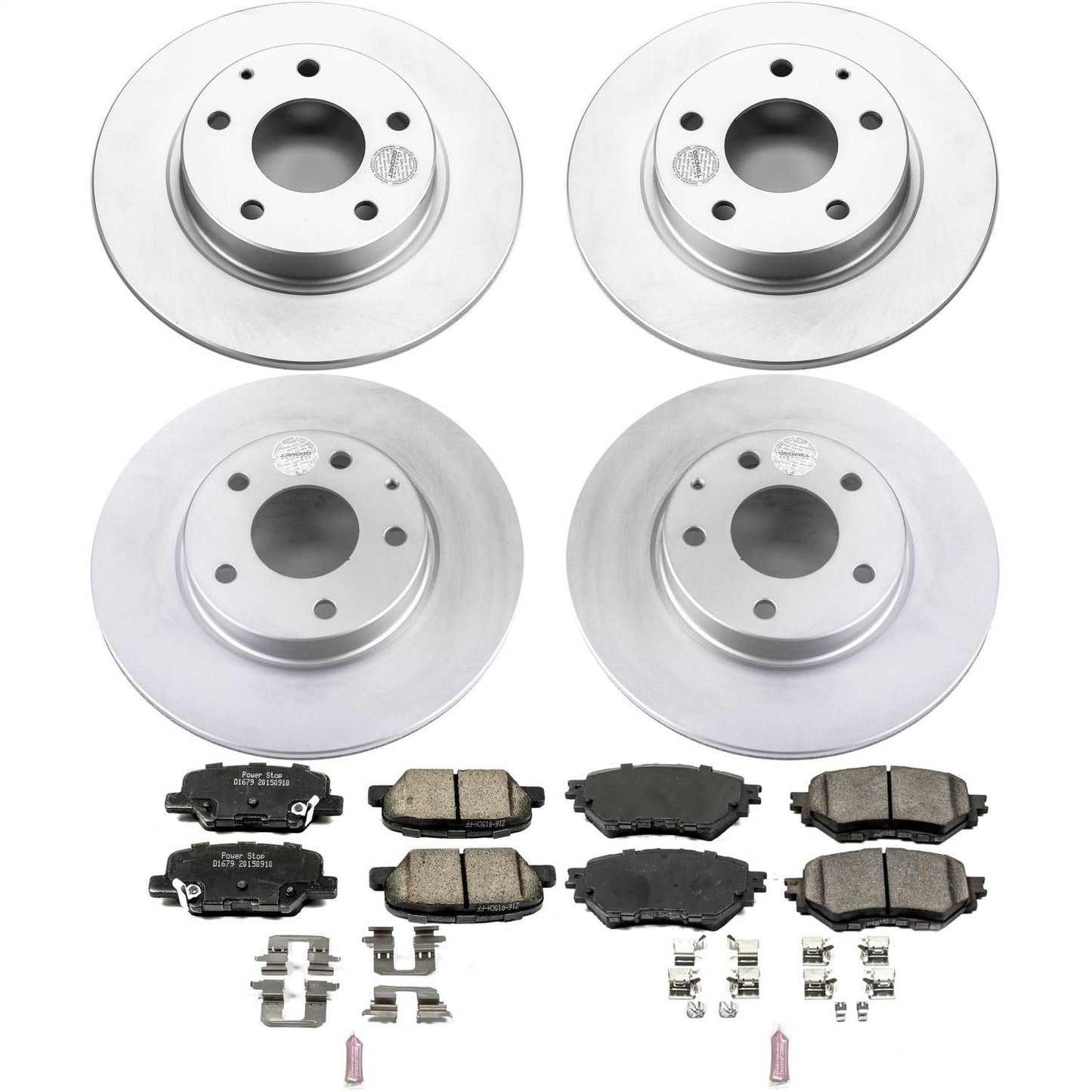 PowerStop Front & Rear Z17 Evolution Geomet Coated Brake Kit | Mazda 3 (14-16) (CRK6973)