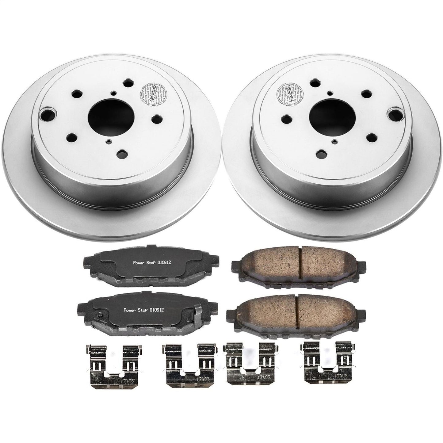 PowerStop Rear Z17 Evolution Geomet Coated Brake Kit | Subaru WRX (15-19) (CRK6977)