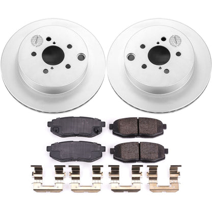 PowerStop Rear Z17 Evolution Geomet Coated Brake Kit | Subaru Forester (14-18) (CRK6978)