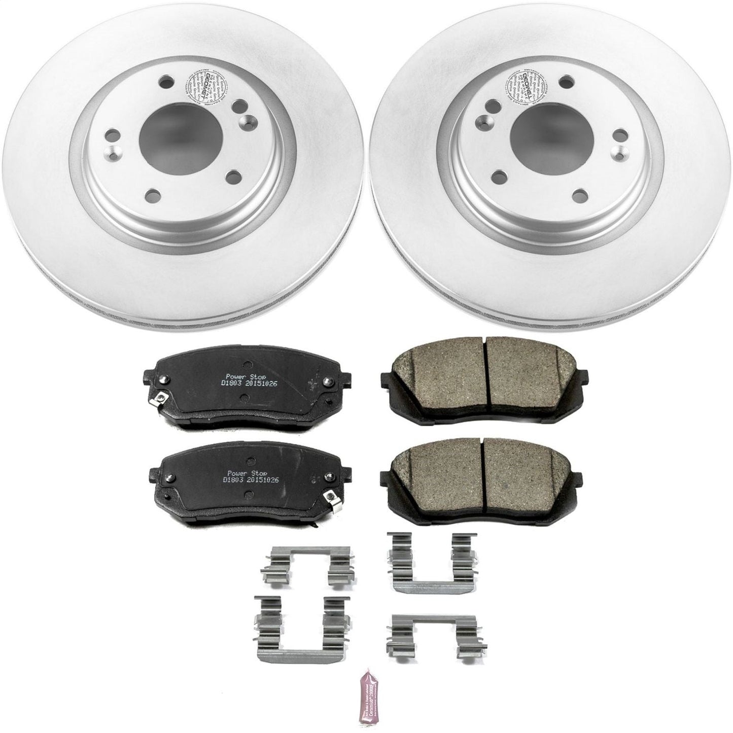 PowerStop Front Z17 Evolution Geomet Coated Brake Kit | Hyundai Sonata (15-16) (CRK6982)