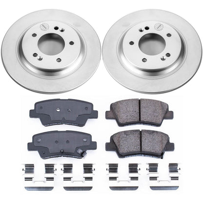 PowerStop Rear Z17 Evolution Geomet Coated Brake Kit | Hyundai Sonata (15) (CRK6985)