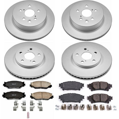 PowerStop Front & Rear Z17 Evolution Geomet Coated Brake Kit | Lexus IS250 (14-15) (CRK6987)