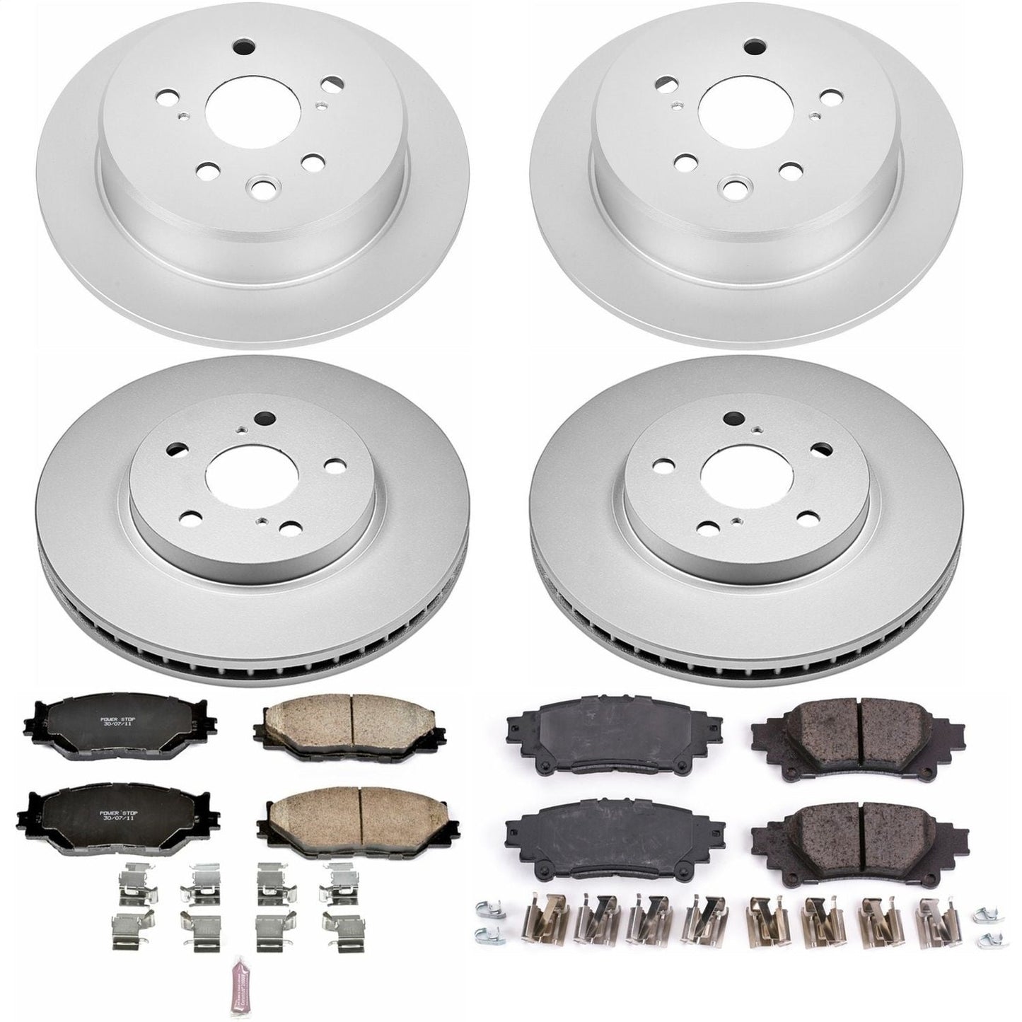 PowerStop Front & Rear Z17 Evolution Geomet Coated Brake Kit | Lexus IS250 (14-15) (CRK6988)