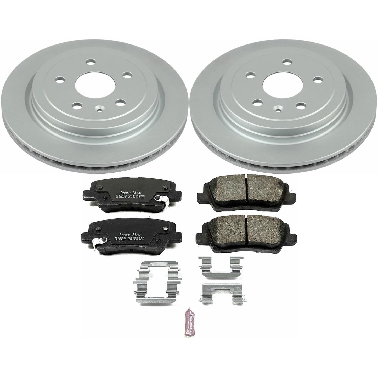 PowerStop Rear Z17 Evolution Geomet Coated Brake Kit | Cadillac CTS (14-18) (CRK6991)