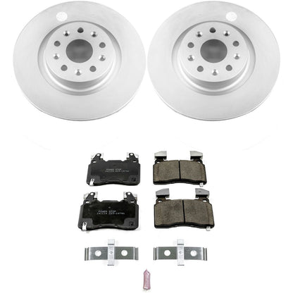 PowerStop Front Z17 Evolution Geomet Coated Brake Kit | Cadillac CT6 (16-18) (CRK6998)