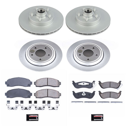 PowerStop Front & Rear Z17 Evolution Geomet Coated Brake Kit | Ford Ranger (10-11) (CRK7003)