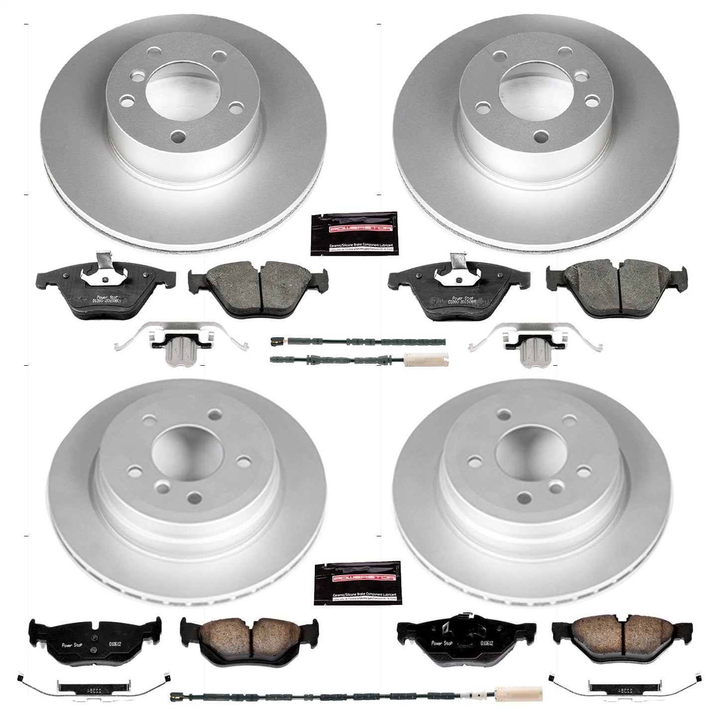 PowerStop Front & Rear Z23 Evolution Sport Coated Brake Kit | BMW X1 (13-15) (CRK7025)