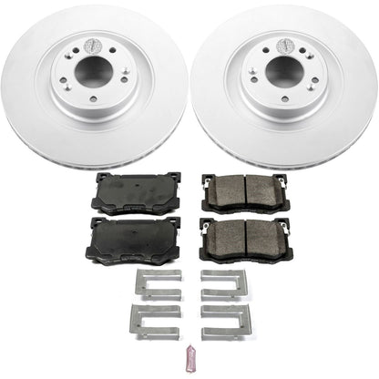 PowerStop Front Geomet Coated Brake Kit | Hyundai Genesis (15-16) (CRK7030)