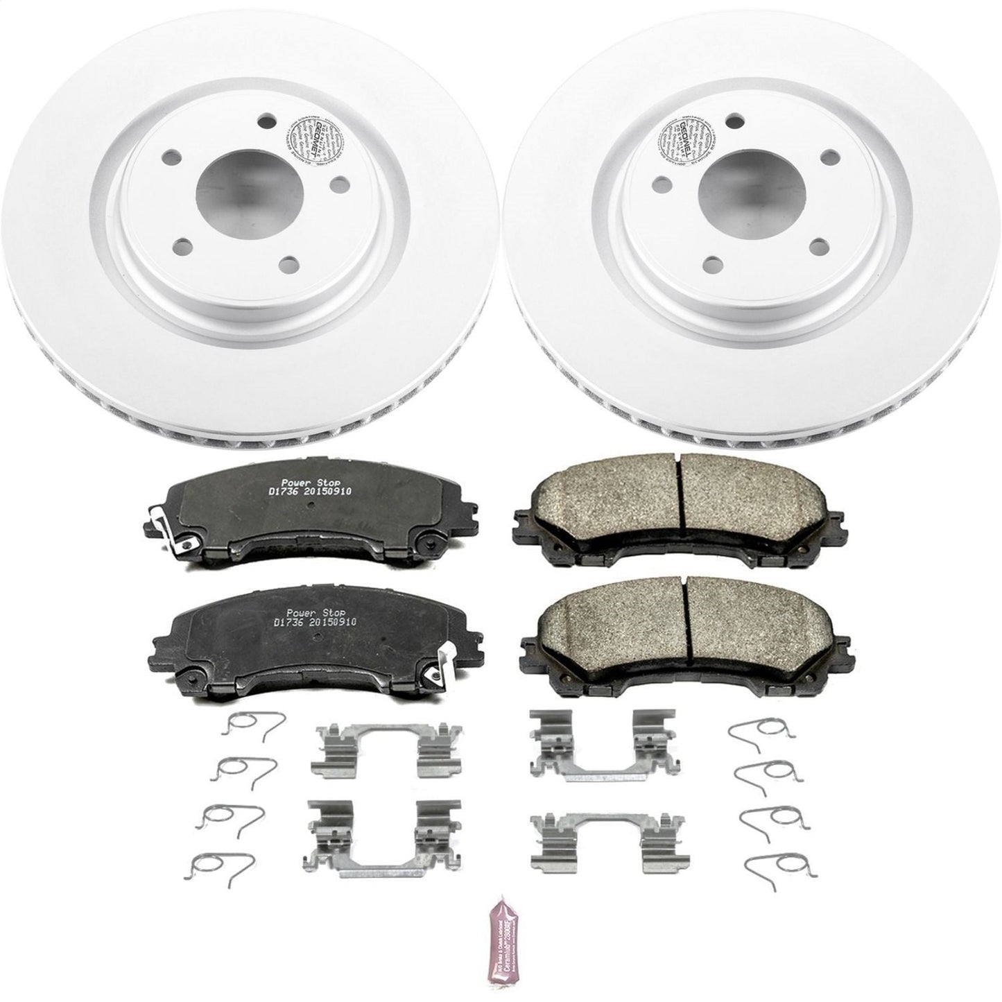 PowerStop Front Z17 Evolution Geomet Coated Brake Kit | Nissan Rogue (14-19) (CRK7034)