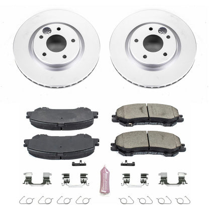 PowerStop Front Z17 Evolution Geomet Coated Brake Kit | Nissan Rogue (14-19) (CRK7036)