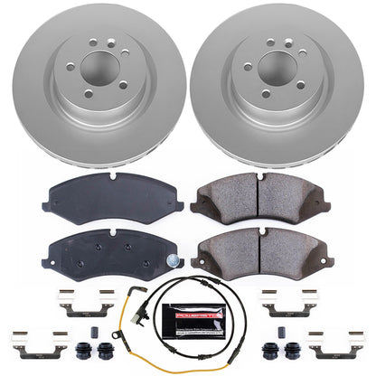 PowerStop Z23 Evolution Sport Coated Front Brake Kit | Land Rover Discovery (17) (CRK7079)