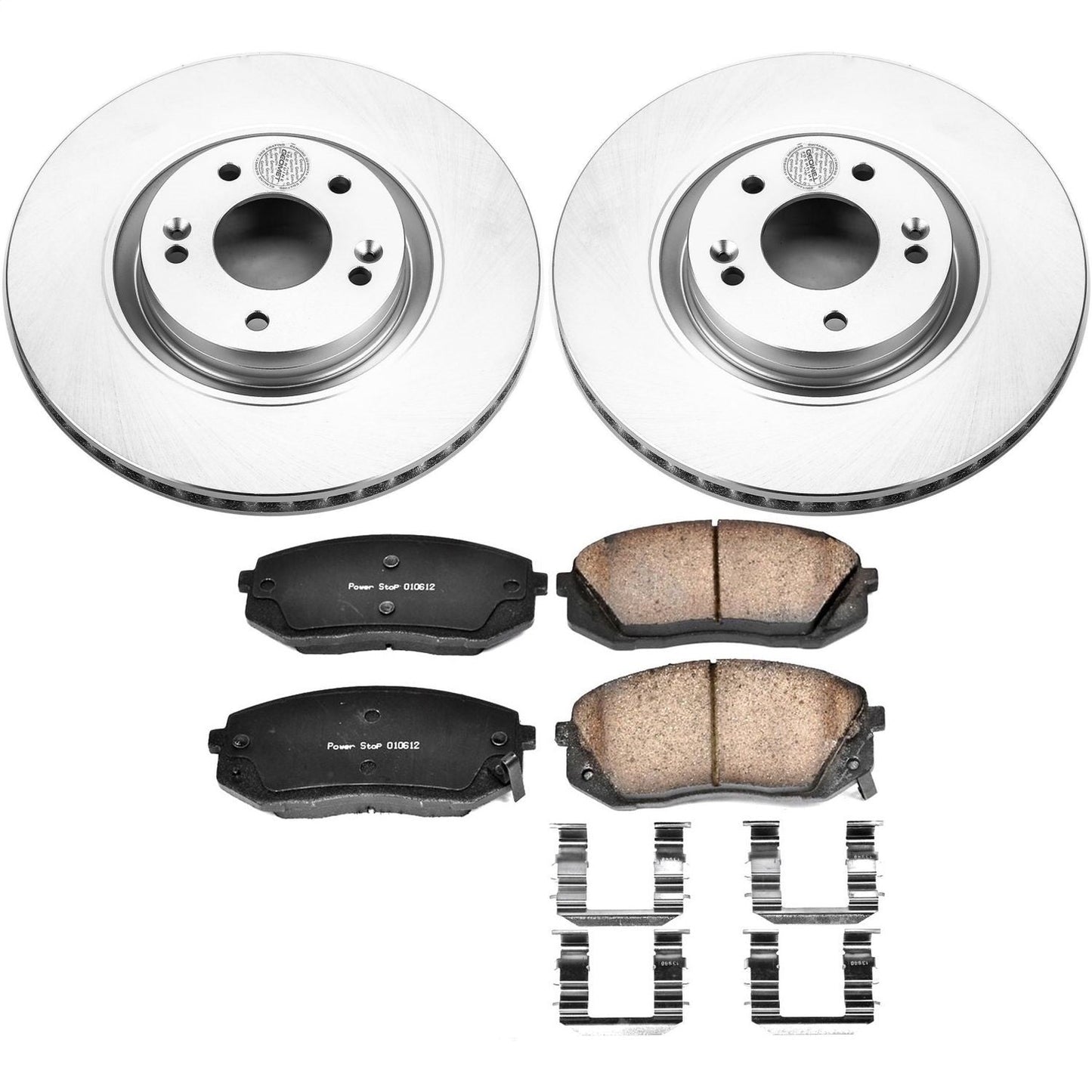 PowerStop Front Z17 Evolution Geomet Coated Brake Kit | Hyundai Sonata (15-16) (CRK7083)
