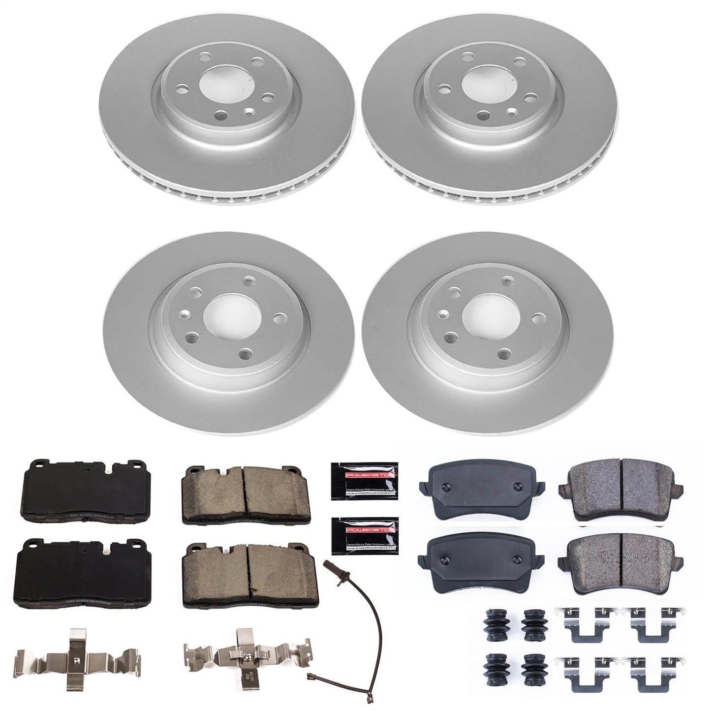 PowerStop Z23 Evolution Sport Coated Front & Rear Brake Kit | Audi Q5 (13) (CRK7096)