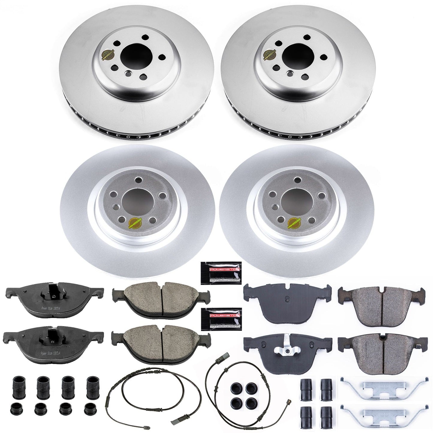 PowerStop Front & Rear Z23 Evolution Sport Coated Brake Kit | BMW 750i (11-15) (CRK7098)