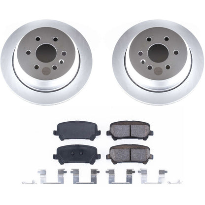 PowerStop Rear Z17 Evolution Geomet Coated Brake Kit | Chevrolet Colorado (15-18) (CRK7127)