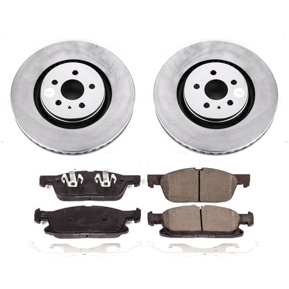 PowerStop Front Z17 Evolution Geomet Coated Brake Kit | Ford Edge (15-19) (CRK7143)