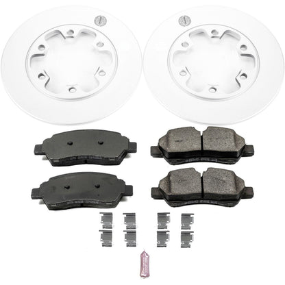 PowerStop Rear Z17 Evolution Geomet Coated Brake Kit | Ford Transit-350 HD (15-18) (CRK7149)