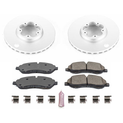 PowerStop Front Z17 Evolution Geomet Coated Brake Kit | Ford Transit-150 (15-19) (CRK7150)