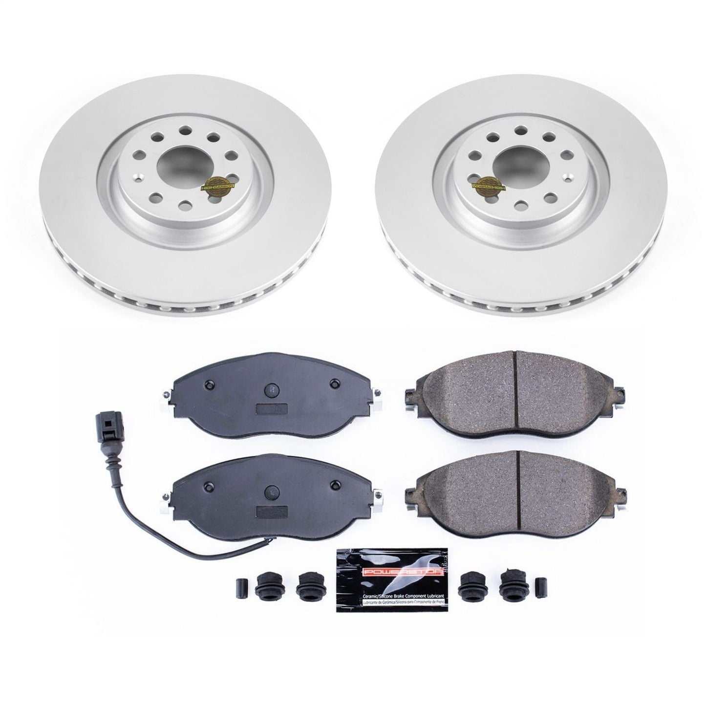 PowerStop Z23 Evolution Sport Coated Front Brake Kit | Volkswagen CC (12-17) (CRK7175)