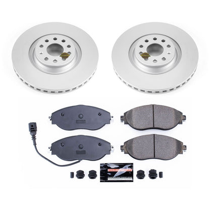 PowerStop Z23 Evolution Sport Coated Front Brake Kit | Volkswagen CC (12-17) (CRK7175)