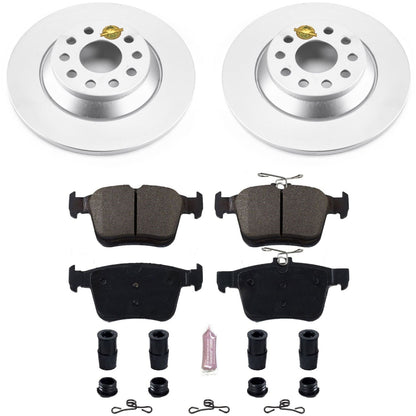 PowerStop Rear Z23 Evolution Sport Coated Brake Kit | Audi TT Quattro (16-18) (CRK7176)